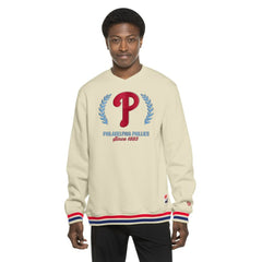 Philadelphia Phillies Throwback Pullover Sweatshirt - Cream | New Era