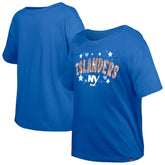 New York Islanders New Era Girl's Youth Flip Sequin T-Shirt