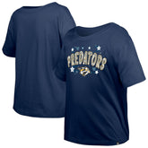 Nashville Predators New Era Girl's Youth Flip Sequin T-Shirt