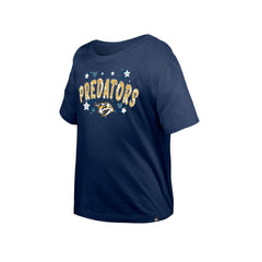 Nashville Predators New Era Girl's Youth Flip Sequin T-Shirt