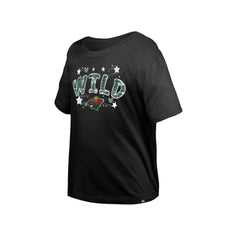 Minnesota Wild New Era Girl's Youth Flip Sequin T-Shirt