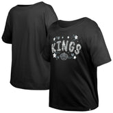 Los Angeles Kings New Era Girl's Youth Flip Sequin T-Shirt
