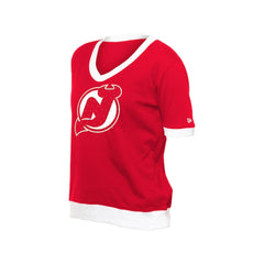 New Jersey Devils New Era Women's Game Day Rhinestuds T-Shirt