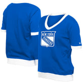 New York Rangers New Era Women's Game Day Rhinestuds T-Shirt