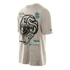 Seattle Kraken New Era Goalie Mask T-Shirt