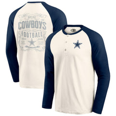 NFL Dallas Cowboys Darius Rucker Collection Raglan Henley Long Sleeve T-Shirt