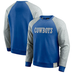 NFL Dallas Cowboys Darius Rucker Collection Throwback Color Block Raglan Pullover Sweatshirt