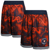 Houston Astros Youth Outfielder Shorts - Navy/Orange