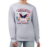 Washington Capitals G-III 4Her by Carl Banks Women's Flower Logo Pullover Sweatshirt