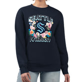 Seattle Kraken G-III 4Her by Carl Banks Women's Flower Logo Pullover Sweatshirt