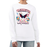Washington Capitals G-III 4Her by Carl Banks Women's Flower Logo Pullover Sweatshirt