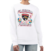 Florida Panthers G-III 4Her by Carl Banks Women's Flower Logo Pullover Sweatshirt