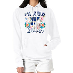St. Louis Blues G-III 4Her by Carl Banks Women's Flower Logo Pullover Hoodie