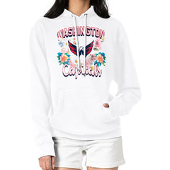 Washington Capitals G-III 4Her by Carl Banks Women's Flower Logo Pullover Hoodie