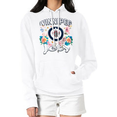 Winnipeg Jets G-III 4Her by Carl Banks Women's Flower Logo Pullover Hoodie