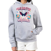 Washington Capitals G-III 4Her by Carl Banks Women's Flower Logo Pullover Hoodie