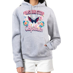 Washington Capitals G-III 4Her by Carl Banks Women's Flower Logo Pullover Hoodie