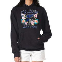 St. Louis Blues G-III 4Her by Carl Banks Women's Flower Logo Pullover Hoodie