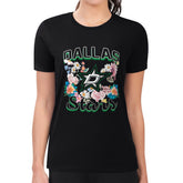 Dallas Stars G-III 4Her by Carl Banks Women's Super-Slim Fit Lightweight Flower Logo T-Shirt