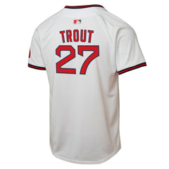 Mike Trout Los Angeles Angels Youth Alternate 2 Limited Player Jersey - White | Nike