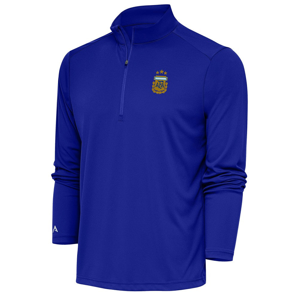 Argentina National Team Antigua Tribute Quarter-Zip Pullover Top / Soccer Outlet