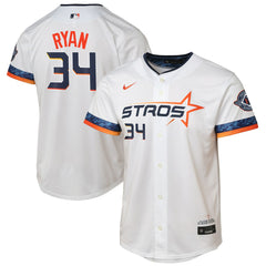 Nolan Ryan Houston Astros Youth 2025 City Connect Limited Player Jersey - White | Nike