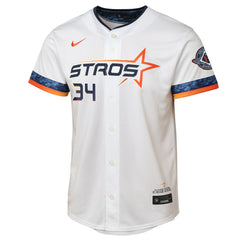 Nolan Ryan Houston Astros Youth 2025 City Connect Limited Player Jersey - White | Nike