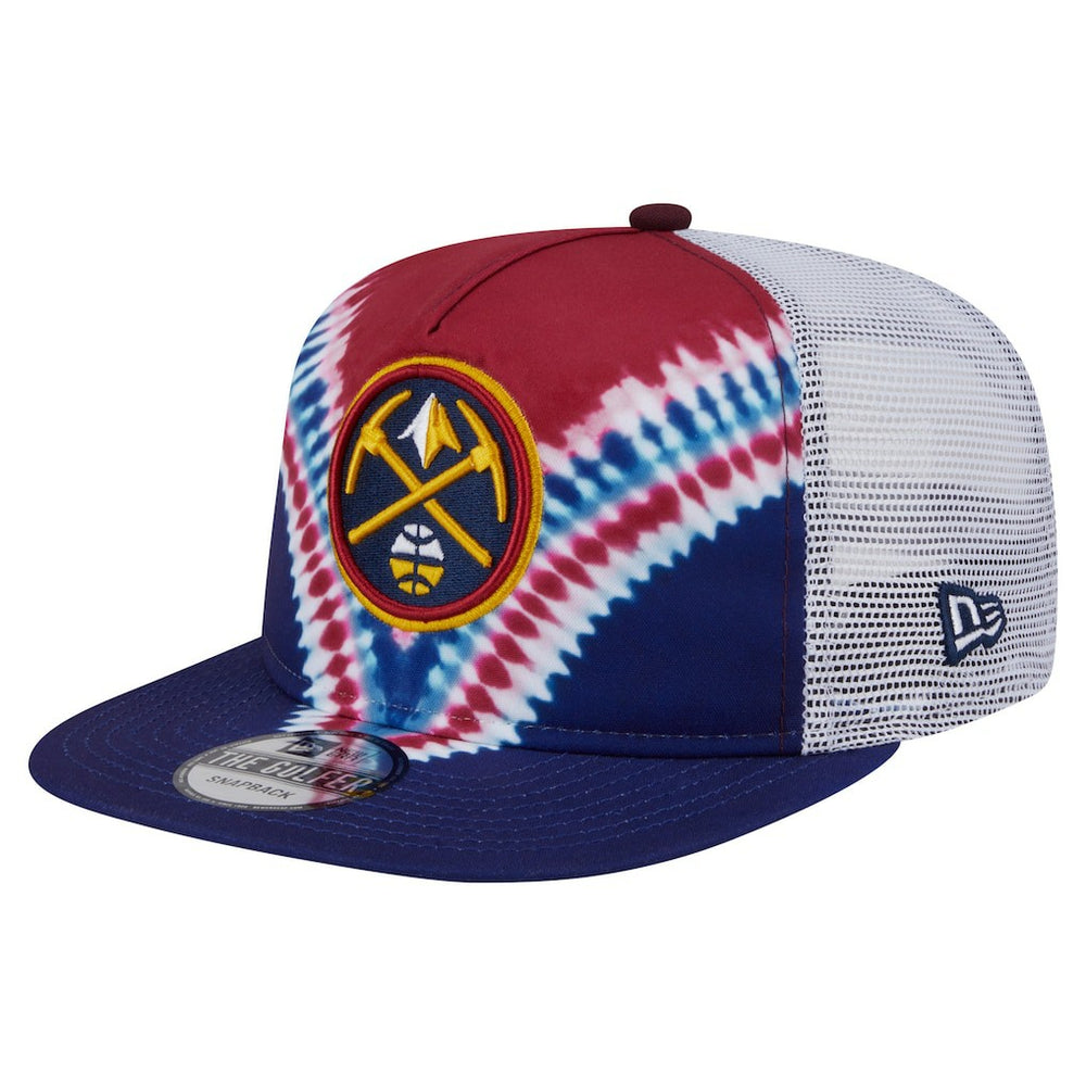 Denver Nuggets Throwback Dye Golfer Snapback Hat sale - Navy/Red | New Era shop