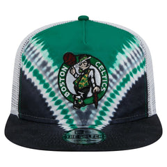 Boston Celtics Throwback Dye Golfer Snapback Hat - Black/Kelly Green | New Era outlet