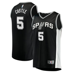Stephon Castle San Antonio Spurs 2024 NBA Draft Fast Break Player Jersey - Icon Edition - Black | Fanatics on sale