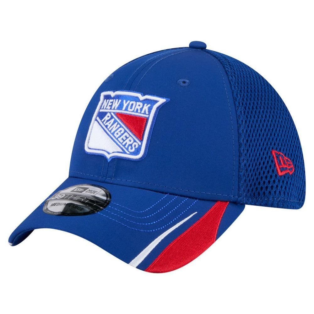 New York Rangers New Era Linear Featherweight 39THIRTY Flex Hat