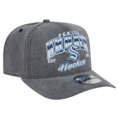 Seattle Kraken New Era Throwback Washed A-Frame Pre-Curved 9FIFTY Snapback Hat