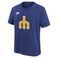 Seattle Mariners Youth Team Logo T-Shirt - Royal | Nike