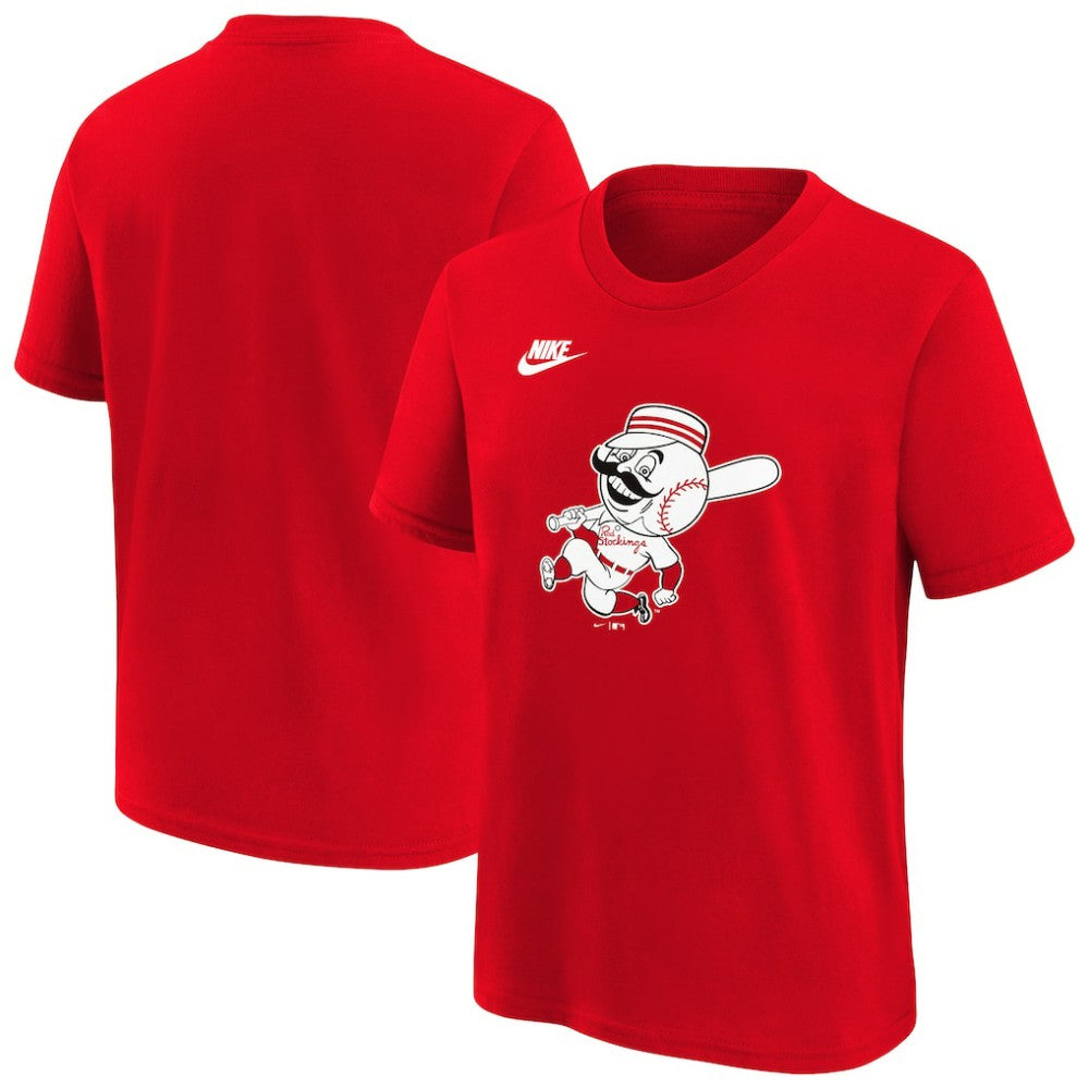 Cincinnati Reds Youth Cooperstown Collection Team Logo T-Shirt - Red | Nike