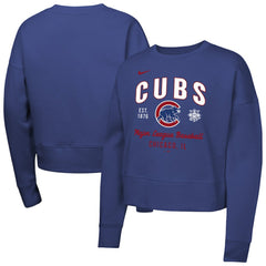 Chicago Cubs Girls Youth Fleece Sweatshirt - Royal | Nike