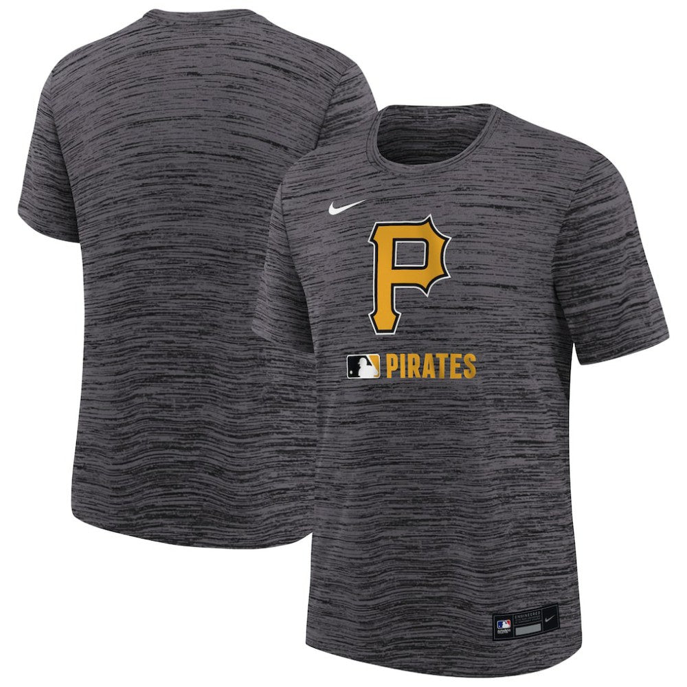 Pittsburgh Pirates Youth Authentic Collection Velocity Performance T-Shirt - Black | Nike