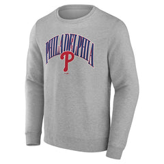 Philadelphia Phillies Arch Pullover Sweatshirt - Gray