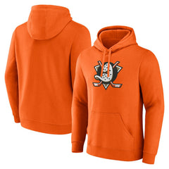 Anaheim Ducks Fanatics Primary Logo Fleece Pullover Hoodie