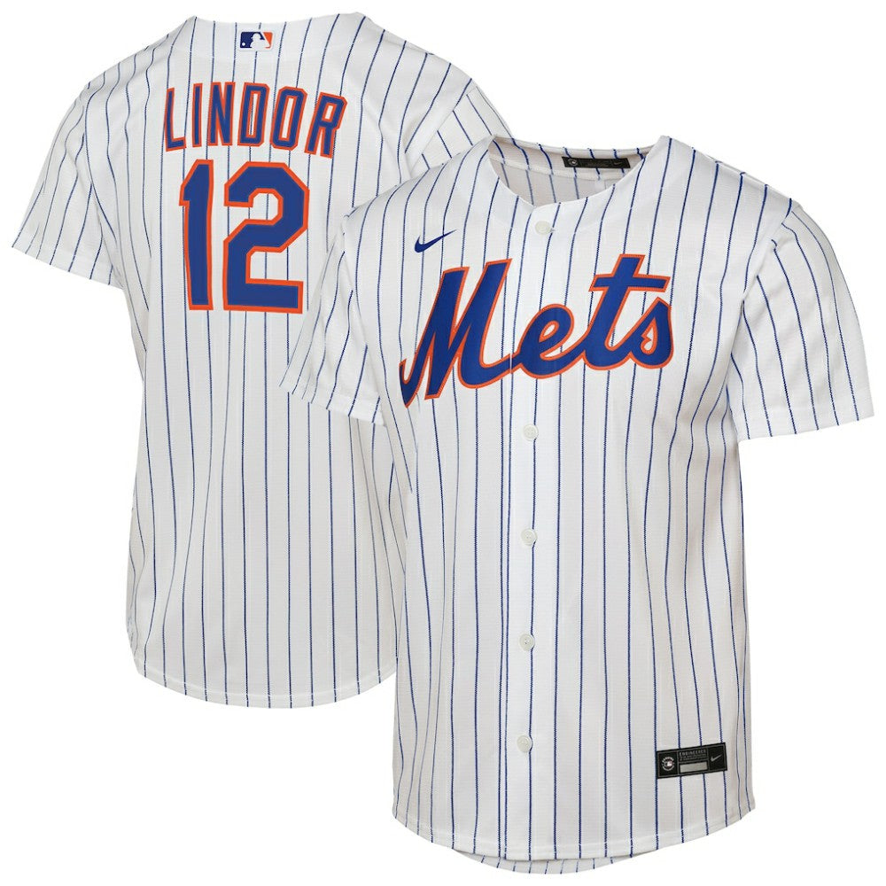 Francisco Lindor New York Mets Youth Home Replica Player Jersey - White | Nike
