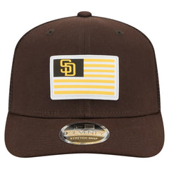 San Diego Padres Flag 9SEVENTY Stretch-Snap Hat - Brown | New Era