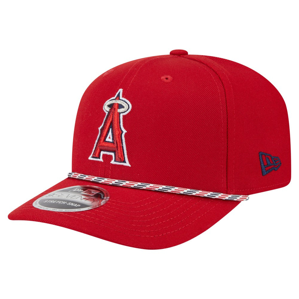 Los Angeles Angels Multi-Rope 9SEVENTY Stretch-Snap Hat - Red | New Era