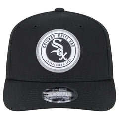 Chicago White Sox Circle Patch 9SEVENTY Stretch-Snap Hat - Black | New Era