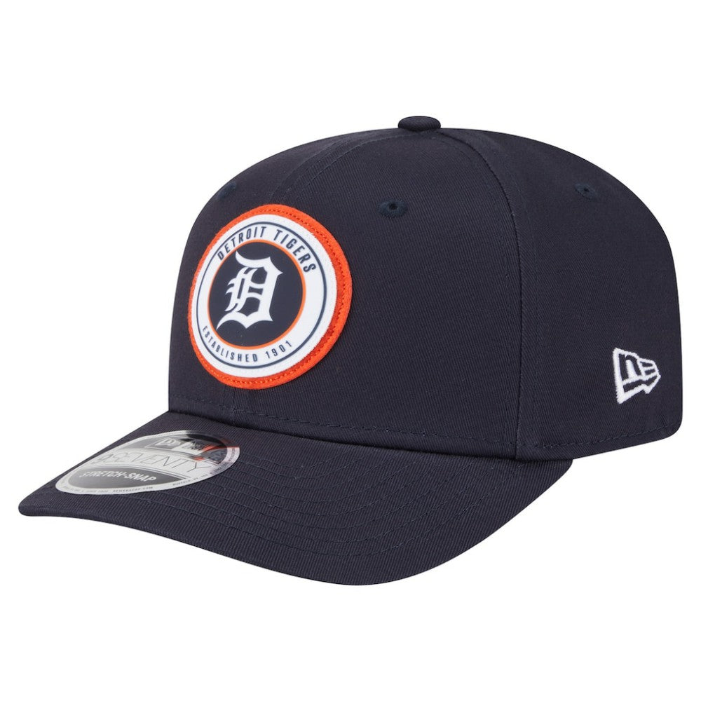 Detroit Tigers Circle Patch 9SEVENTY Stretch-Snap Hat - Navy | New Era