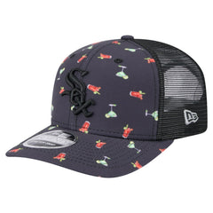 Chicago White Sox Adventure Drinks Pattern 9SEVENTY Stretch-Snap Hat - Navy | New Era
