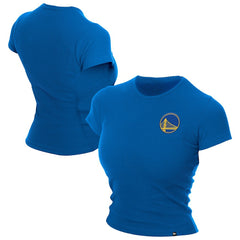 Golden State Warriors Women's Leisure Collection Baby Doll Cropped T-Shirt sale - Blue | New Era for sale