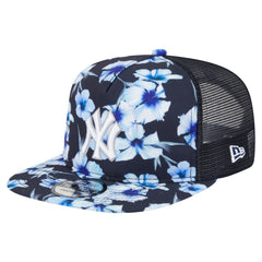 New York Yankees Adventure Pattern Golfer Trucker Snapback Hat - Navy | New Era