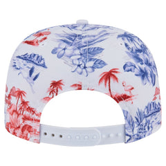 Texas Rangers Printed Island Golfer Snapback Hat - White | New Era