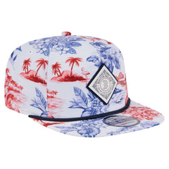Boston Red Sox Printed Island Golfer Snapback Hat - White | New Era