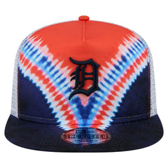 Detroit Tigers Tie-Dye Golfer Trucker Adjustable Hat | New Era