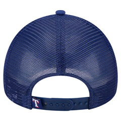 Texas Rangers Trucker A-Frame 9FORTY Adjustable Hat - White/Royal | New Era